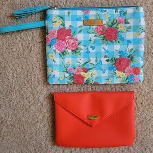 The Pioneer Women Wristlet Cosmetic bag&IPSY Sealed With Kiss bag.